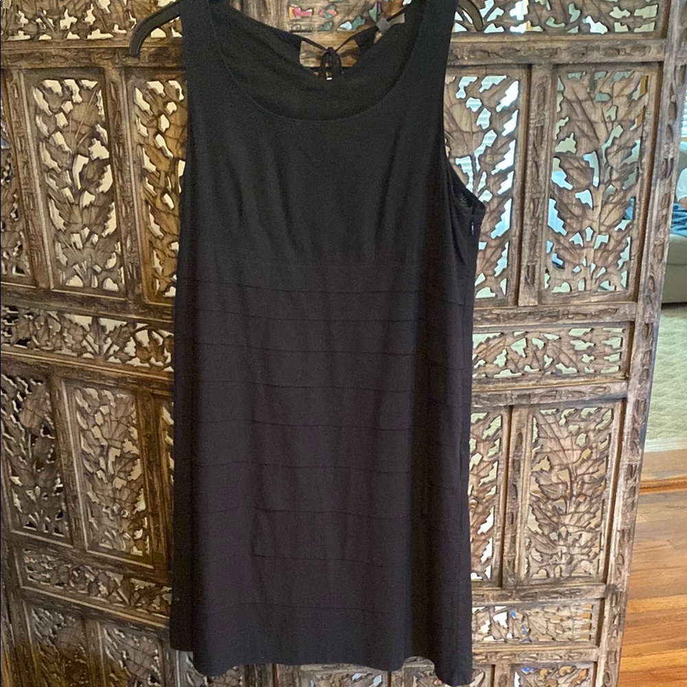 GAP Black Sheath Midi Dress